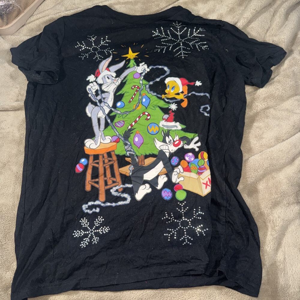 looney Tunes Christmas Shirt Mens Size Large‎